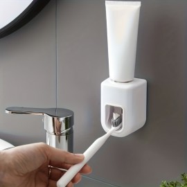 Hot Selling Toilet Fully Automatic Toothpaste Squeezer Toothbrush Holder Wall Mounted Toothpaste Lazy Toothpaste Squeezer