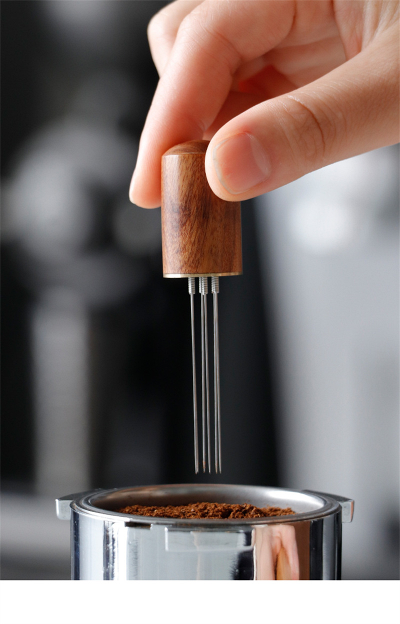 espresso coffee stirrer distributor needle stainless steel coffee powder tamper wdt tool coffee stirring barista accessories details 4