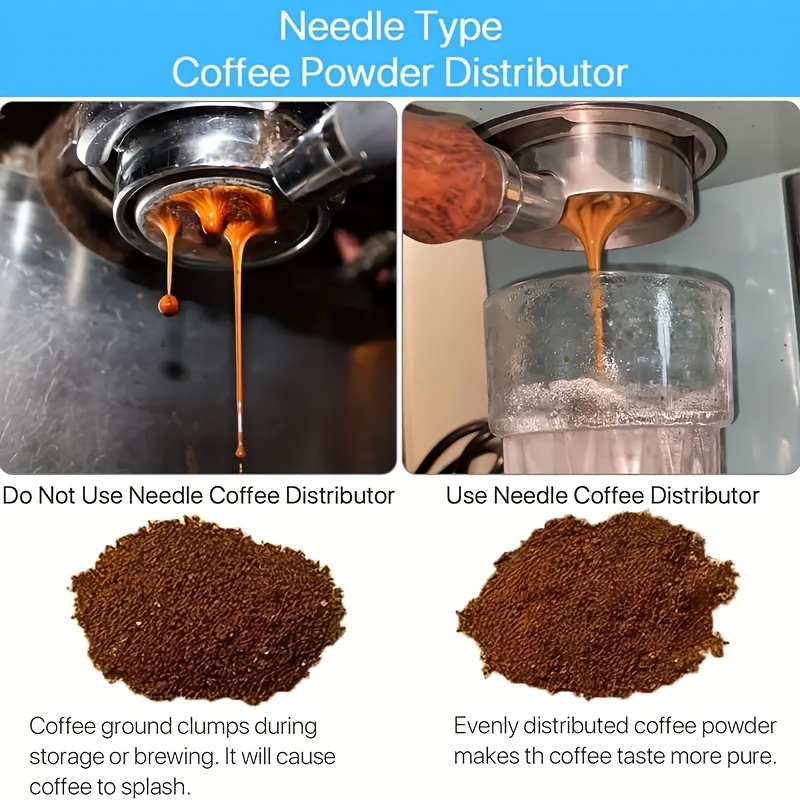 espresso coffee stirrer distributor needle stainless steel coffee powder tamper wdt tool coffee stirring barista accessories details 5