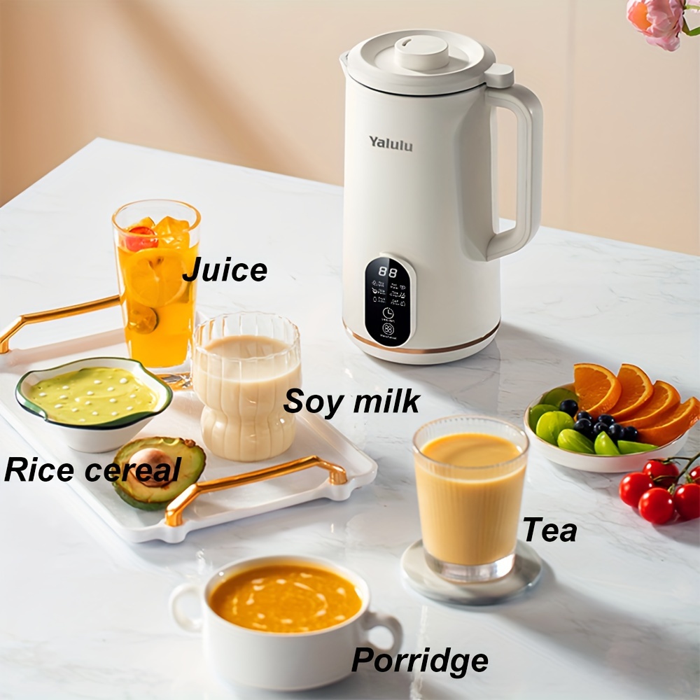 Soy Bean Milk Machine, 21.98oz Electric Milk Maker Machine, Automatic Nut Milk Maker, Soy Machine, Homemade Almond, Oat, Coconut, Soy, Plant Based Milks And Non-Dairy Beverages, Single Servings, Stainless Steel, Self-Cleaning details 2
