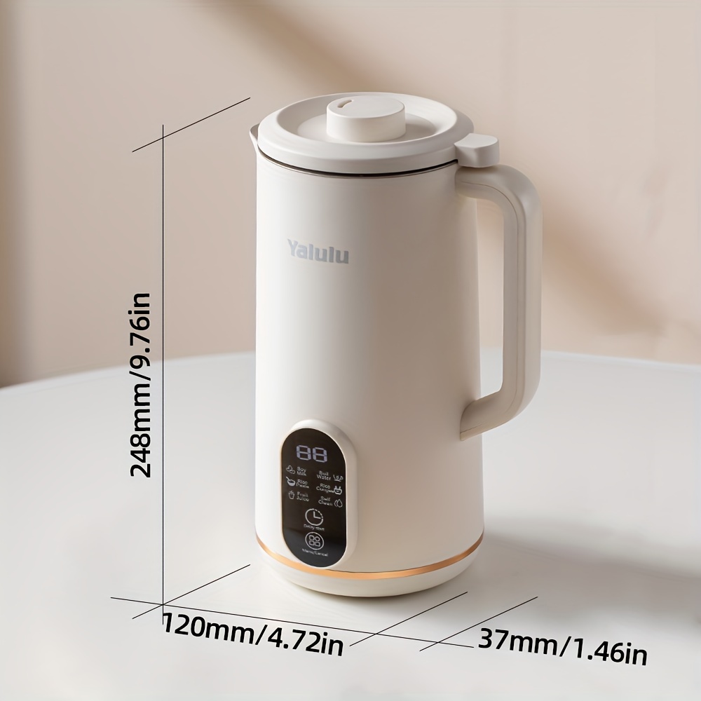 Soy Bean Milk Machine, 21.98oz Electric Milk Maker Machine, Automatic Nut Milk Maker, Soy Machine, Homemade Almond, Oat, Coconut, Soy, Plant Based Milks And Non-Dairy Beverages, Single Servings, Stainless Steel, Self-Cleaning details 6