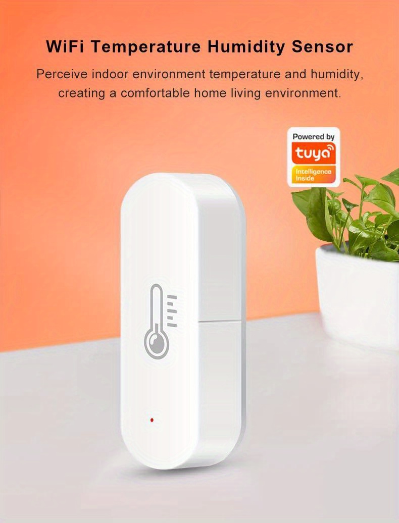 tuya wifi temperature humidity sensor smart life app monitor smart home work with alexa google home no hub required details 0