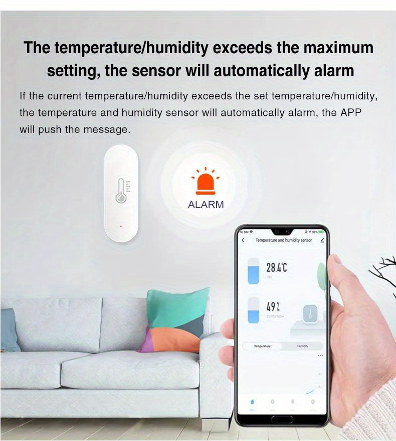 tuya wifi temperature humidity sensor smart life app monitor smart home work with alexa google home no hub required details 2