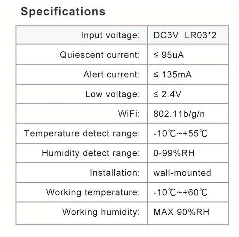 tuya wifi temperature humidity sensor smart life app monitor smart home work with alexa google home no hub required details 4