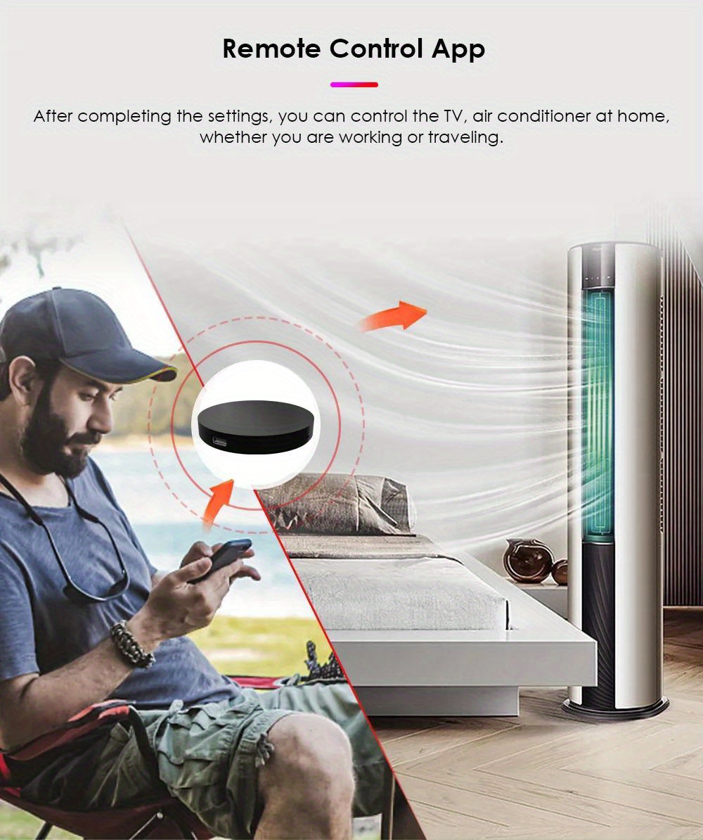 tuya ir smart remote control smart wifi universal smart home gadgets control untuk tv dvd aud for alexa google home smart life details 0