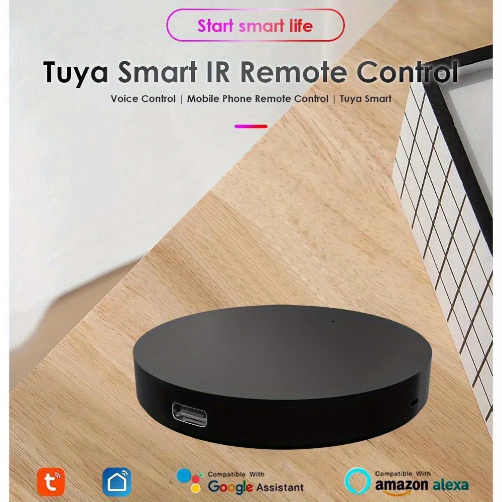 tuya ir smart remote control smart wifi universal smart home gadgets control untuk tv dvd aud for alexa google home smart life details 4