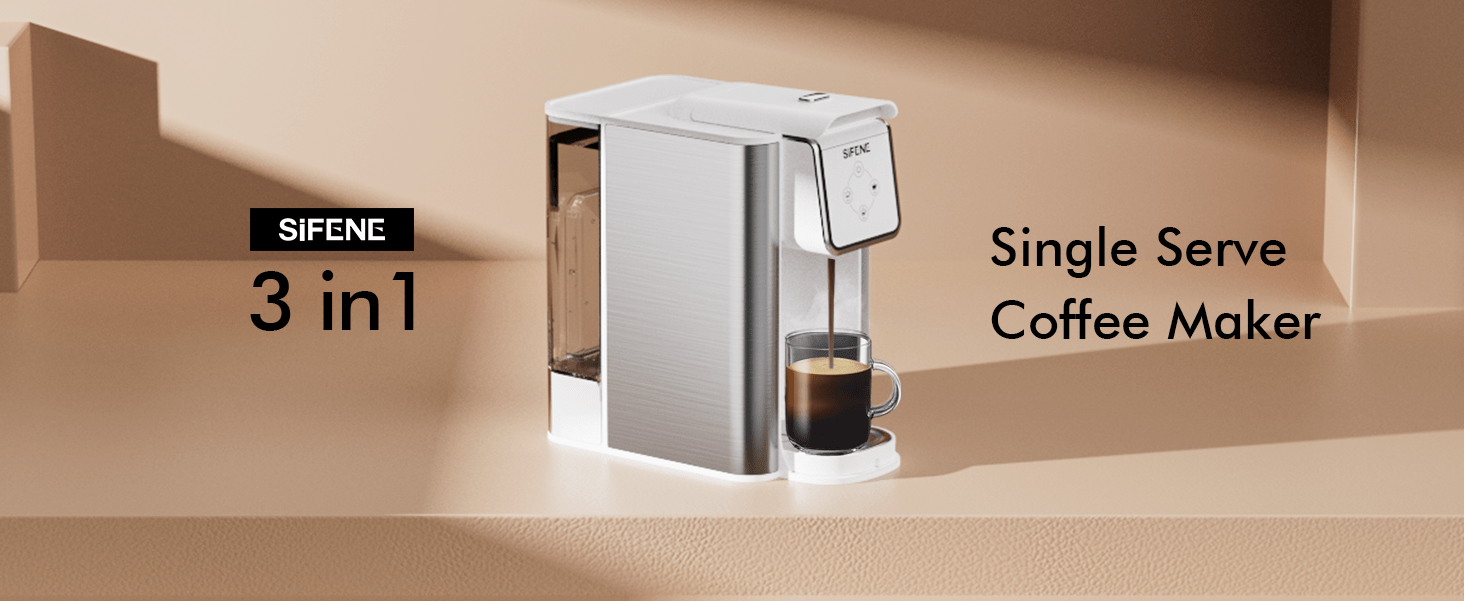 coffee maker 3 in 1 single serve coffee machine pod coffee maker for k pod capsule pod ground coffee brewer leaf tea maker 6 to 10 ounce cup removable 50 oz water reservoir details 0