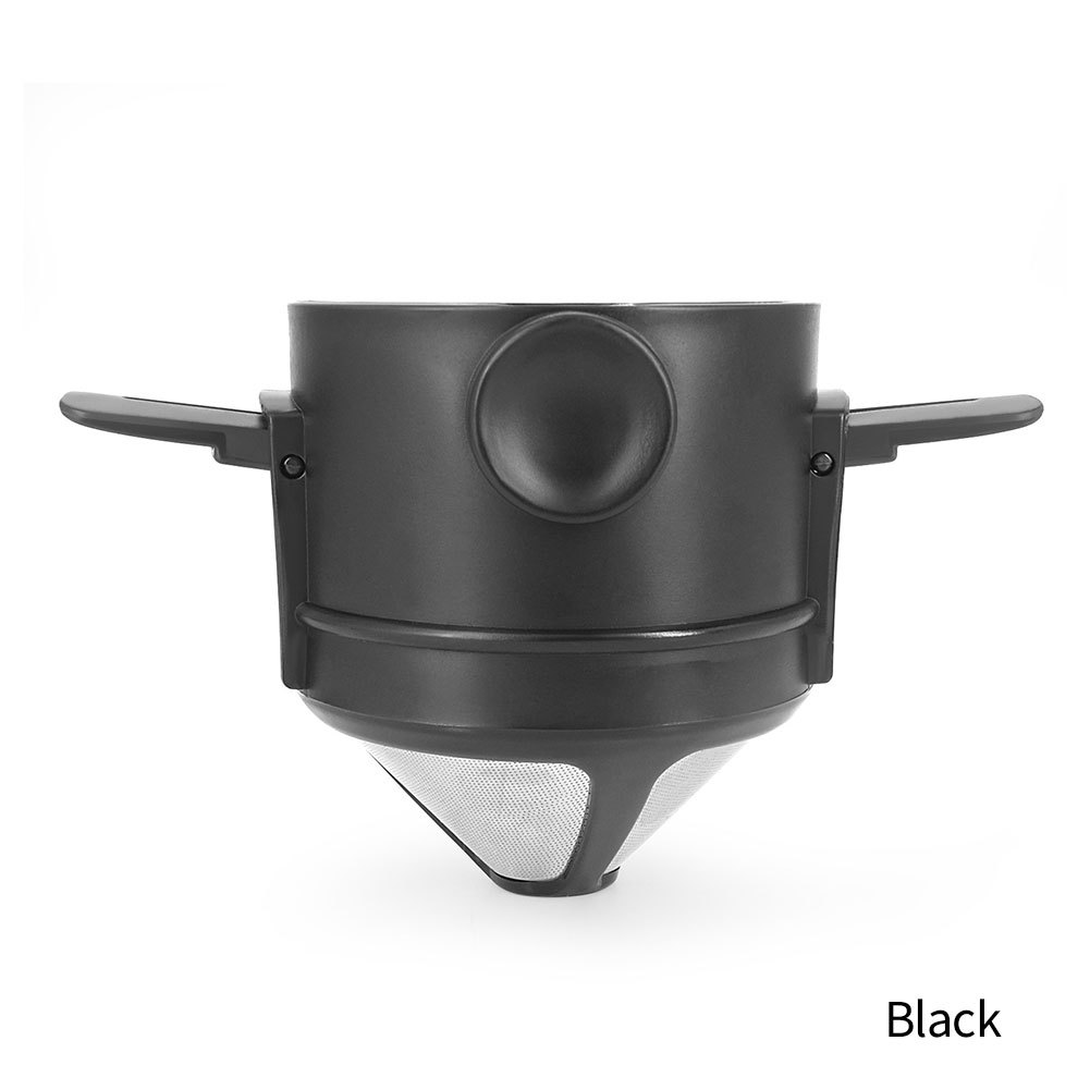 1 pc stainless steel portable coffee filter easy to clean reusable paperless pour over dripper with foldable funnel details 9