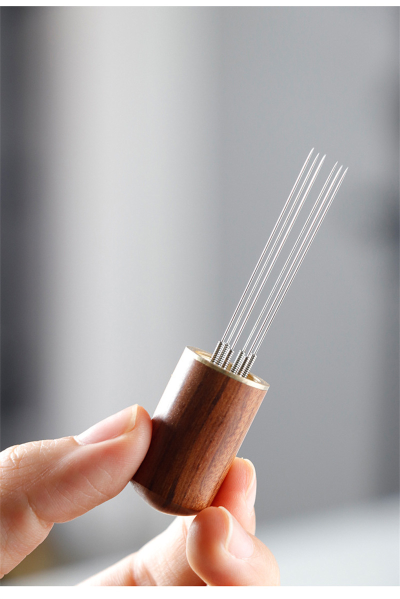 espresso coffee stirrer distributor needle stainless steel coffee powder tamper wdt tool coffee stirring barista accessories details 2