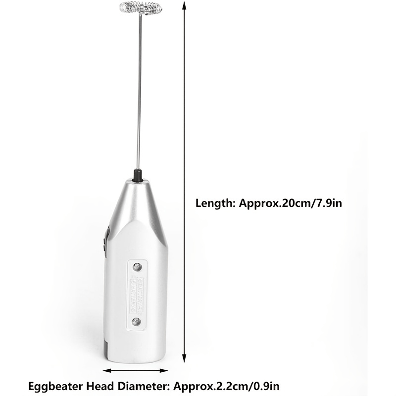 stainless steel electric handheld egg beater for perfectly whipped eggs coffee milk and tea details 0