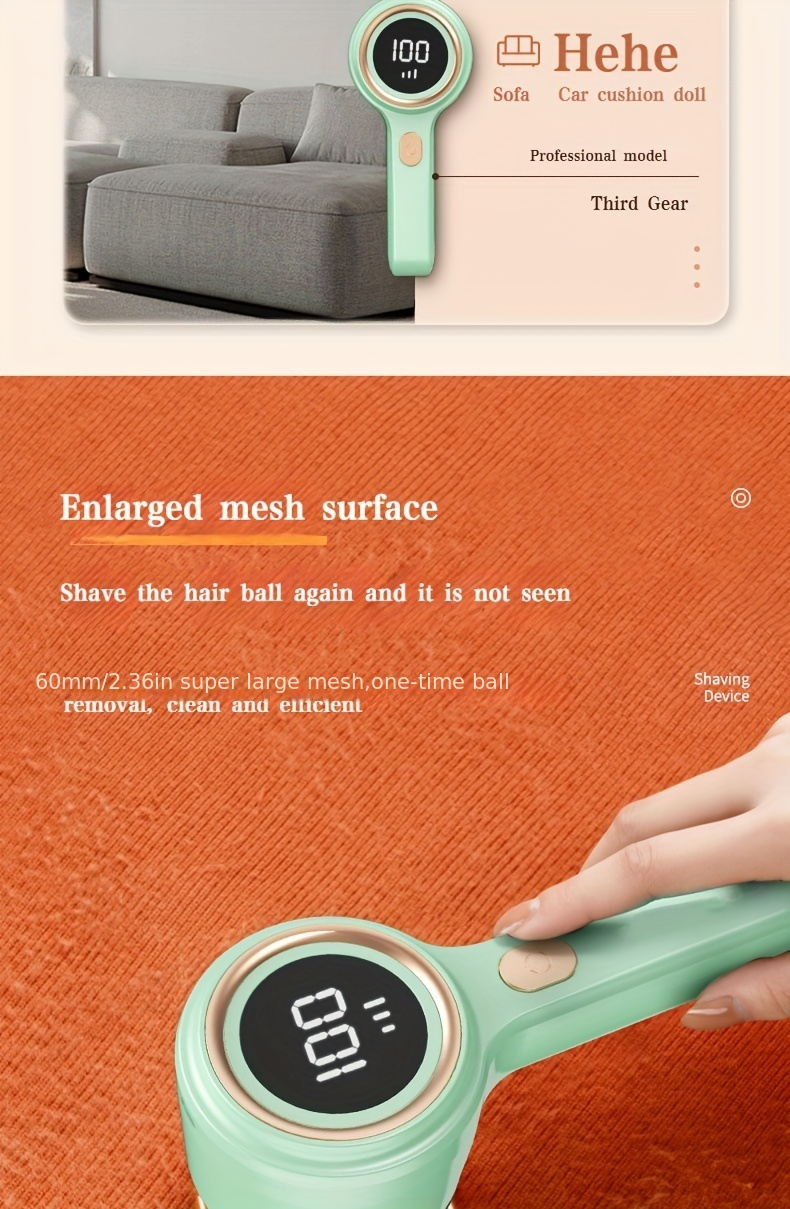 farewell poms and lint rechargeable portable electric lint remover fabric shaver rechargeable lint remover with 6 blades and static brush effectively and quickly remove lint from clothes sweaters couches blankets curtains wool cashmere details 12