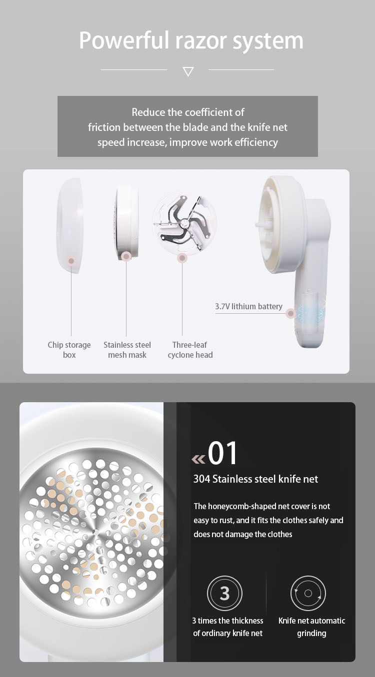 say goodbye to lint balls fuzz rechargeable portable electric lint remover details 1